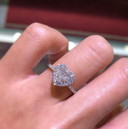 Heart-shaped Diamond Ring